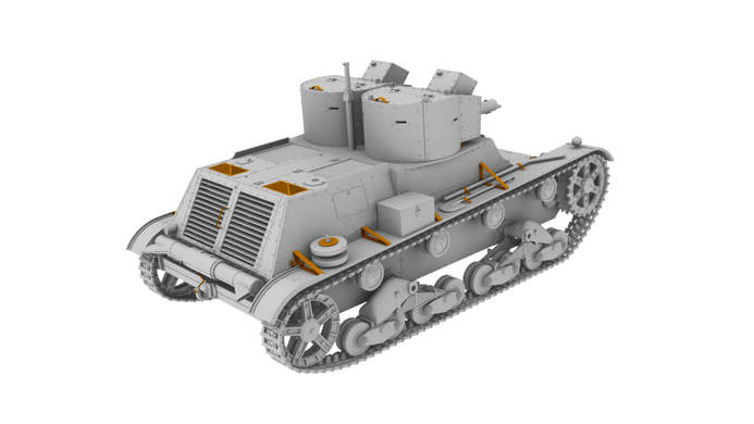 1/35 Польский танк 7TP с двумя башнями, ранняя версия, модель с интерьером (IBG Models 35071), сборная модель