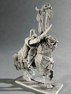 Хаос (Chaos) - Хаос (Chaos) - Chaos Standardbearer on Horseback - GameZone Miniatures GMZN-01-21 - GameZone Miniatures GMZN-01-21