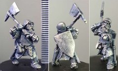 HassleFree Miniatures - Male dwarf with axe - HF-HFD010
