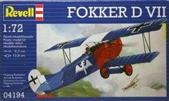 1/72 Fokker D.VII Скоростной истребитель (Revell 04194)