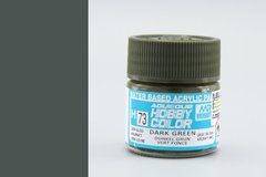 Темно-зеленая, акриловая краска Hobby Color, 10 мл (Gunze Sangyo Mr. Hobby H73 Dark Green)