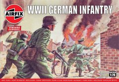 1/76 Немецкая пехота Второй мировой, 48 фигур, серия Vintage Classics (Airfix 00705v), пластик