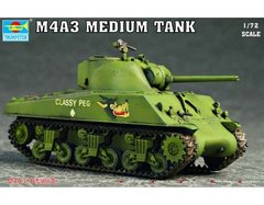 1/72 M4A3 Sherman американський середній танк (Trumpeter 07224) збірна модель