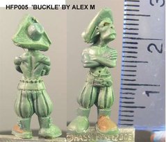 HassleFree Miniatures - Buckle, stern goblin shipmate with scabbard - HF-HFP005