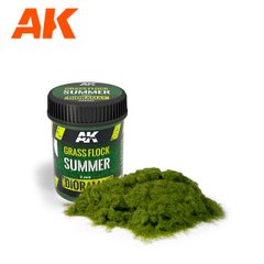 Трава штучна Grass Flock Summer для макетів та діорам, висота 2 мм, 250 мл (AK Interaktive AK8220)