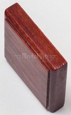 Подставка квадратная деревянная, 47х47 мм, красное дерево