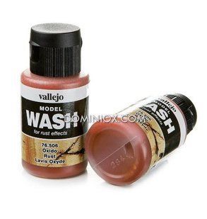 Змивка ржава акрилова, 35 мл (Vallejo 76506 Model Wash RUST)
