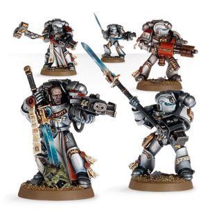 Grey Knights Purifier Squad (Серые Рыцари: отряд Очистителей), 5 фигур