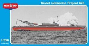 1/350&nbsp;Радянський підводний човен ракетоносій Проект 628 (MikroMir 350-30), збірна модель