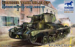 1/35 Cruiser Tank Mk.I/I CS A9/A9CS британський крейсерський танк (Bronco Models CB35149), збірна модель
