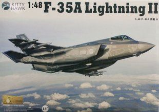 1/48 F-35A Lightning II реактивный самолет (Kitty Hawk 80103) сборная модель
