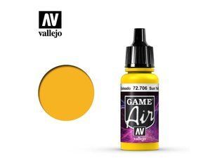 Sun Yellow, серия Vallejo Game Air, акриловая краска под аэрограф, 17 мл