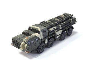 1/72 РСЗВ БМ-30 Смерч, серія "Русские танки" від DeAgostini, готова модель (без журналу та упаковки)