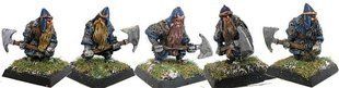 Mirliton Miniatures - Миниатюра 25-28 mm Fantasy - Dwarves with double hand axe 1 - MRLT-DW001