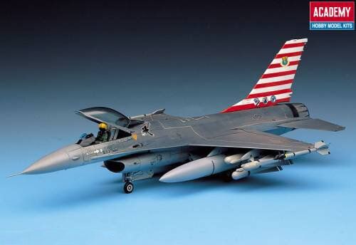 1/48 F-16A/C Fighting Falcon американский реактивный истребитель (Academy 12259) сборная модель