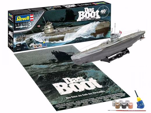 1/144 Підводний човен U-Boot Typ VIIC, Collector's Edition до 40-річчя фільму "Das Boot" + постер (Revell 05675), збірна модель