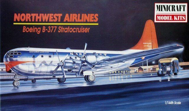 1/144 Boeing B-377 Stratocruiser "Northwest Airlines" пассажирский самолет (Minicraft 14471)