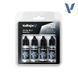 Набір фарб True Metallic Metal "Sterling Silver Paint Set", 4 фарби по 18 мл, акрилові (Vallejo 77251)