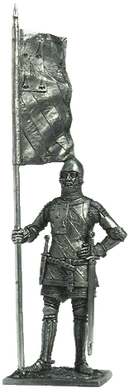 54 мм Бургундский рыцарь Жан де Монтагю, серед 14 век., оловянная миниатюра (EK Castings M145)