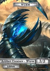 Wurm Artifact Lifelink #3 Token Magic: the Gathering (Токен) GnD Cards
