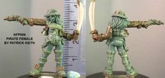 HassleFree Miniatures - Patrice, pistol-packing amazonian female - HF-HFP006