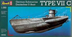 1/350 U-Boot Typ VIIC німецький підводний човен (Revell 05093), збірна модель