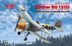 1/32 Bucker Bu-131D німецький навчальний літак (ICM 32030), збірна модель
