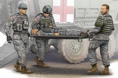 1/35 Современная армия США, команда медиков, 4 фигуры + аксессуары + декаль с рисунком камуфляжа (Trumpeter 00430)