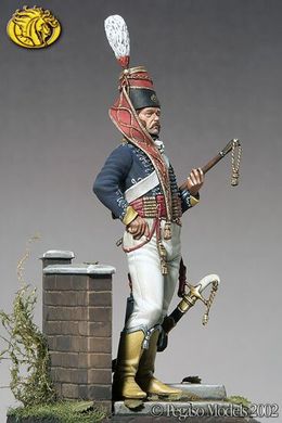 54 мм Офицер 10-ого полка легких драгун Принца Уэльского, 1805 год