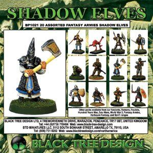 Орда сумрачных эльфов (Shadow Elf Horde) (20 шт) 28 мм, Black Tree Design BLTR-BP1021