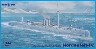 1/144 Nordenfelt IV паровий підводний човен (MikroMir 144-041), збірна модель