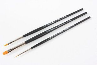 Комплект пензлів, 3 штуки (Tamiya 87067 Modelling Brush HF Standard Set)