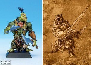 Confrontation Orcs - Jackal Warriors with sword - RACKORRG05