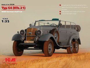 1/35 Mercedes Typ G4 (Kfz.21) німецький штабний автомобіль (ICM 35538), збірна модель