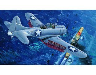 1/32 Бомбардувальник SBD-3 "Dauntless" MIDWAY, з прозорими деталями фюзеляжу (Trumpeter 02244), збірна модель
