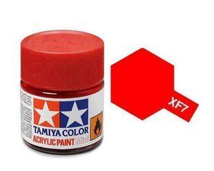 Фарба Tamiya XF-7 Flat Red, матова акрилова, 10 мл (Tamiya 81707)