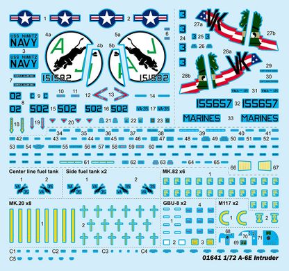 1/72 A-6E Intruder американський штурмовик (Trumpeter 01641), збірна модель