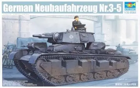 1/35 Neubaufahrzeug Nr.3-5 німецький важкий танк (Trumpeter 05529), збірна модель