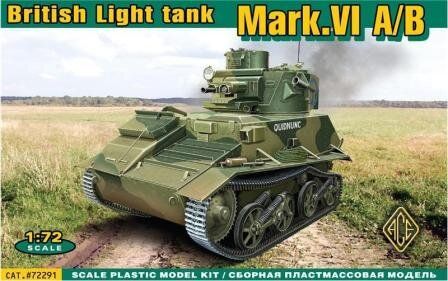 1/72 Mark.VIA/B британський легкий танк (ACE 72291), збірна модель