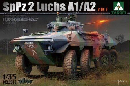 1/35 SpPz 2 Luchs A1/A2 німецький бронеавтомобіль (Takom 2017), збірна модель