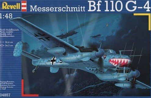 1/48 Messerschmitt Bf-110G-4 германский тяжелый ночной истребитель (Revell 04857) сборная модель