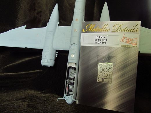 1/48 Фототравление для самолетов Heinkel He-219: лючки и вентиляционные решетки (Metallic Details MD4806)