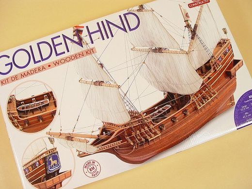 1/55 Галеон Золотая Лань Golden Hind (Constructo 80844) сборная деревянная модель
