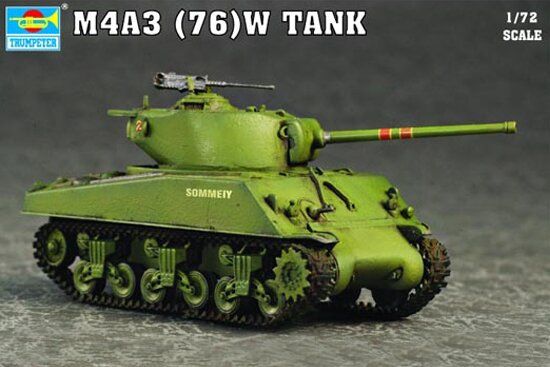 1/72 M4A3 (76)W Sherman американский средний танк (Trumpeter 07226) сборная модель