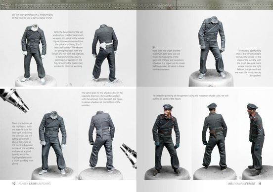 Книга "Panzer Crew Uniforms Painting Guide. Learning Series #02. Розфарбування уніформи німецьких танкістів" AK Interactive AK272 (англійською мовою)