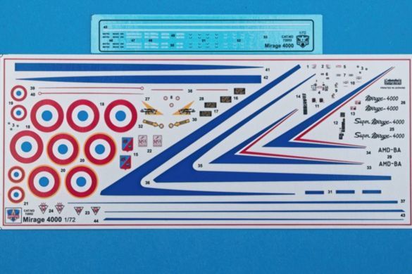 1/72 Mirage 4000 французький&nbsp;винищувач-бомбардувальник (ModelSvit 72053), збірна модель