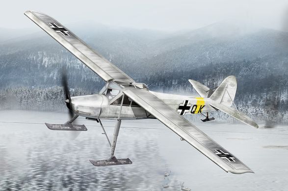 1/35 Літак Fieseler Fi-156C-3 Storch на лижному шасі (Hobbyboss 80183), збірна модель