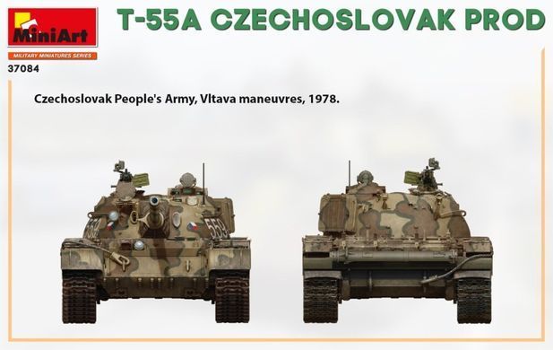 1/35 Танк Т-55А чехословацкого производства (Miniart 37084), сборная модель