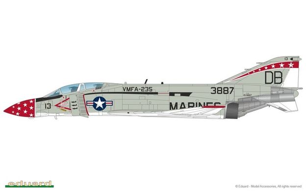 1/48 "Rockin' Rhino" McDonnell Douglas F-4J Phantom II - Limited Edition - (Eduard 1143) + набор афтермаркета