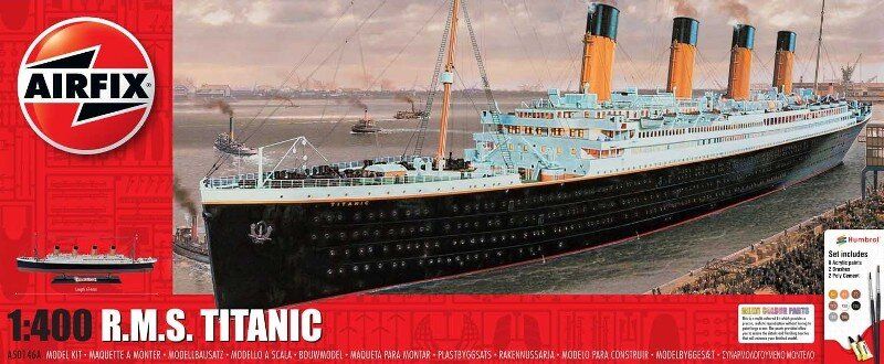 1/400 Лайнер RMS Titanic "100th Anniversary", серія Gift Set з фарбами та клеєм (Airfix 50146A), збірна модель